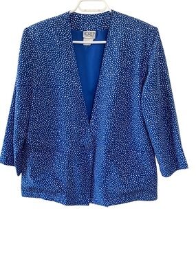 Koret Vintage Blazer,Lined,Pockets, 3/4 sleeve, Summer Weight